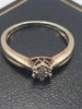 (9ct Hallmarked&Tested), 1.7g, Gold & Diamond Ring, Size L