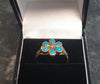 9ct Yellow Gold and Turquoise Ring