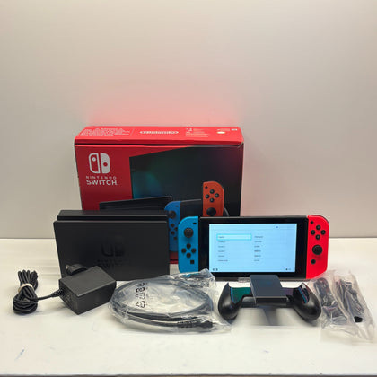 Nintendo Switch Console with Neon Red/ Neon Blue Joy Cons 32GB Boxed
