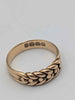 18ct Yellow Gold Antique Victorian 18ct Gold Keeper Ring - Birmingham Stamp - 4.61 Grams - Size P