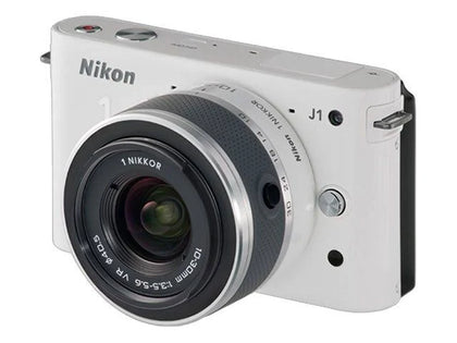 Nikon 1 J1 - Digital Camera - Mirrorless - 10.1 MP - 3x Optical Zoom 1 Nikkor VR 10-30Mm Lens - White