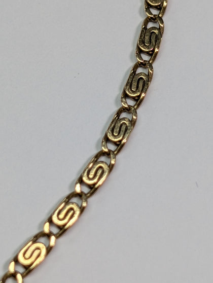 9CT snail chain 19