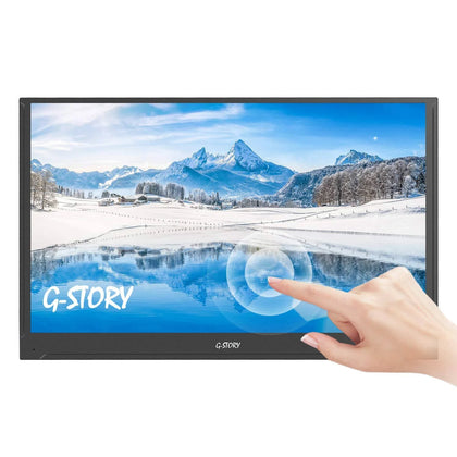 G-STORY 15.6 Inch Touchscreen, FHD 1080P Tn Panel Portable Monitor, NS Direct-Connected/Mini HDMI/Built-in Speakers/HDR/FreeSync/Type-C