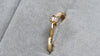 22ct gold diamond ring size M 1/2
