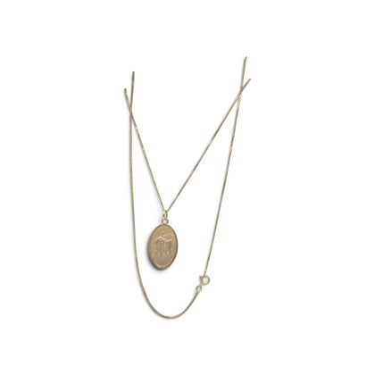 9CT Gold Necklace w/ Lion Pendant, 2.35Grams, 375 Hallmarked - 18