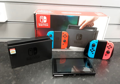 Nintendo Switch (Neon Red/Blue) Console + Animal Crossing