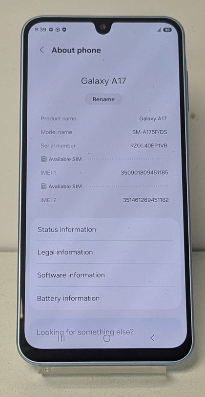 Samsung Galaxy A17 128GB Light Blue - Unlocked