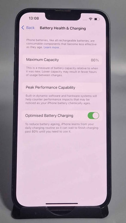 Apple iPhone 14 128GB Midnight, Unlocked 86% BH