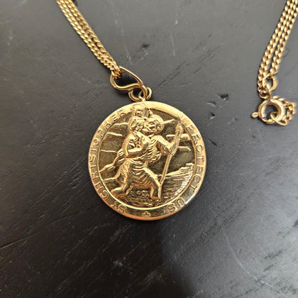 9ct St Christopher Pendant & 20