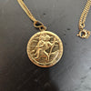 9ct St Christopher Pendant & 20" Chain