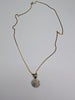 9ct Gold Chain With Floral Diamond Pendant