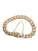 9ct Square link super weight curb bracelet 39 grams