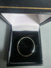 9ct WHITE GOLD RING 375 3.8G Size V HM