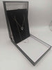 (10K Hallmarked&Tested) White Gold Necklace With Heart Pendant, Weight: 2.1G, 18" In Length