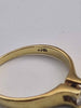 18ct Yellow Gold With CZ Stone - 2.92 Grams - Size N
