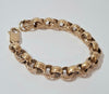 9 Carat Gold Belcher Babies Patterned Bracelet