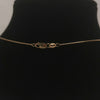 Hallmarked and tested 9Karat Gold 20" Necklace With Flower Pendent -3.21 Grams