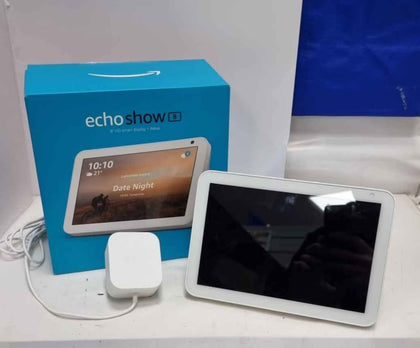 Amazon Echo Show 8 - Sandstone Fabric - Boxed With Wire