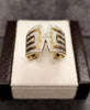 9ct Yellow Gold Greek Design Open Ring Size - P