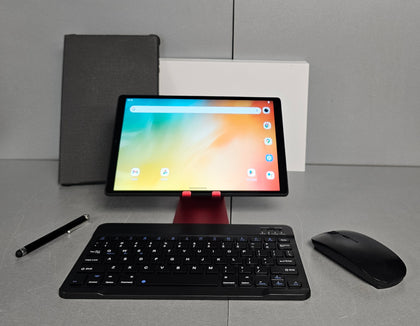 FLYCOAY Tablet 10 Inch Android 14, 5G WIFI 6, 36GB RAM+128GB ROM (TF 1TB), Widevine L1, 8000mAh, Dual Camera, BT5.0,Type C, Tablet with Keyboard, Mous