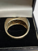 9ct Yellow Gold Flat Topped Buckle Ring - Size S - 7.60g