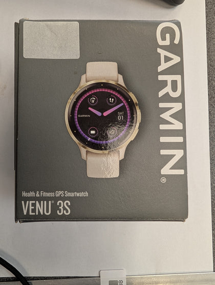 Garmin Venu 3S - Gold/Ivory -Health and Fitness GPS Smartwatch - Boxed