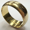 18ct yellow gold wedding band ring size T 1/2