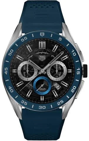 TAG Heuer Connected E4 Rubber Strap Smartwatch  Blue, Boxed