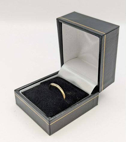 375 Hallmarked 9CT, Yellow Gold, Wishbone Ring, Size R, 1.5G