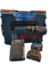 Bosch GSB 18v-55 cordless drill  with 2:X batteries & case