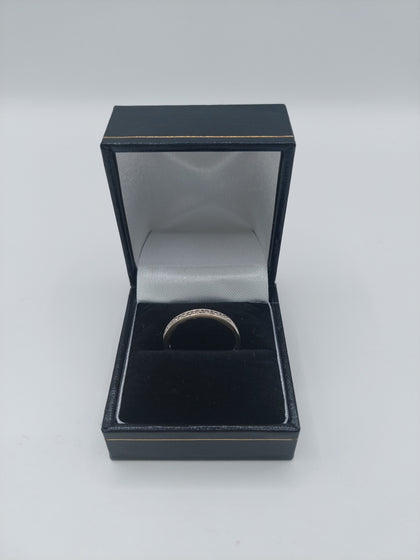 9k White Gold Ring 1.75G Size Q Hallmarked(375)&Tested