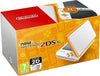 NEW 2DS XL Console, W/ AC Adapter, White and Orange