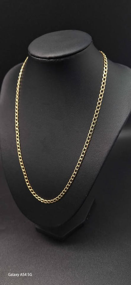 9ct Yellow Gold Curb Chain Necklace - 5.05 Grams - 20