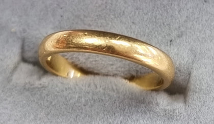 22ct Gold Band Size 