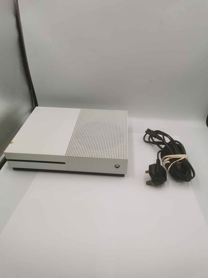 Xbox One S console 500GB white Unboxed with power cables No Controller damage on console cover