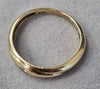 14CT YELLOW GOLD RING WITH DIAMOND SIZE N