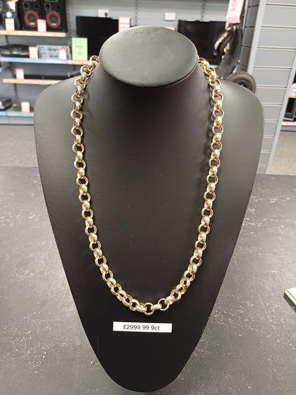 9ct Gold Belcher Chain 79.93g