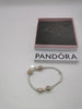 Pandora Bracelet with 4 Charms Hallmarked(ALE) Boxed