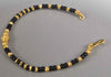 22CT Gold B/Let With Black Stones 4G