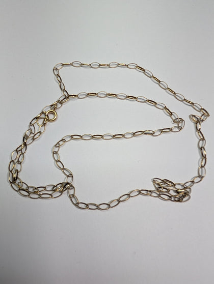 9ct Gold Hoop Link Chain