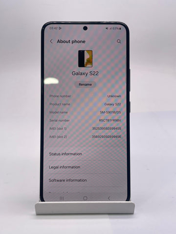 Samsung S22 128GB - UNLOCKED