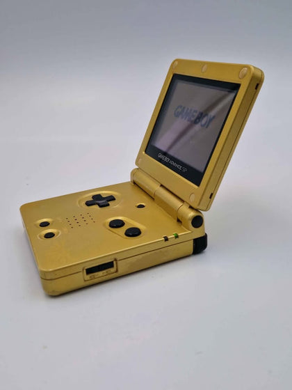 Game Boy Advance SP AGS-001 Console Legend of Zelda Gold limited Edition Unboxed W/ Charger