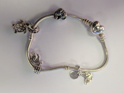 Silver Pandora Charm Bracelet