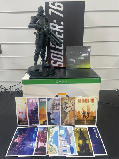 OVERWATCH COLLECTORS EDITION, SOLIDER 76, WITH BOX AND CARDS