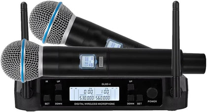 Glxd4+beta58a Vocal Dual Channel Wireless Microphone System