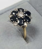 18ct Gold Diamond/Sapphire Ring Size "P"