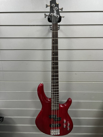 Ibanez GSR200 Transparent Red Bass Plus Guitar.