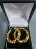9ct GOLD EARRINGS 375 3.7G 1'' in Length