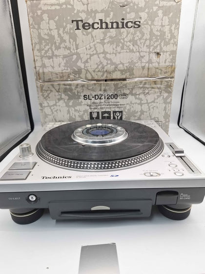 Technics SL-DZ1200 Direct Drive Digital CD Turntable – Silver – DJ Deck - Boxed