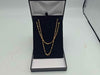9ct Yellow Gold Vermeil Twisted Wave Chain Necklace - 18" Long - 4.31 Grams
